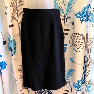 VTG 90s JH Collectibles Black Boucle Pencil  Skirt Sz 10